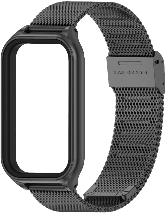 MIJOBS Correa para Xiaomi Smart Band 8 ActiveRedmi Smart Band 2 Aleación de zinc Reemplazo de la correa de reloj para Xiaomi Mi Band 8 Active