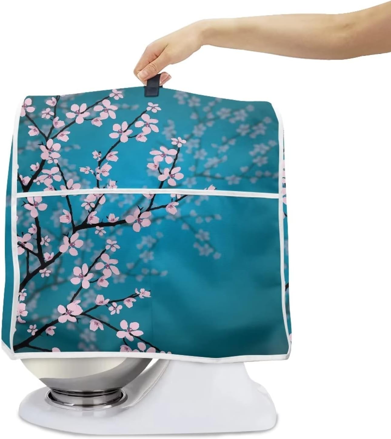 HUISEFOR Plum Blossom – Funda para batidora de pie compatible con mezclador de cocina de 6 a 8 cuartos de galón, fundas lavables a prueba de polvo