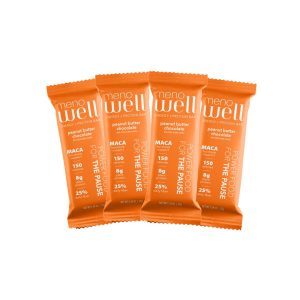 MenoWell Barras energéticas y proteicas para la menopausia para mujer (formalmente barra Bossa), chocolate con mantequilla de maní, a base de MenoWell Barras energéticas y proteicas para la menopausia para mujer (formalmente barra Bossa), chocolate con mantequilla de maní, a base de