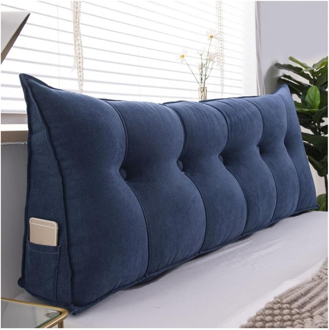 Almohadas de cuña para cabecero + almohada de cuña para descansar y leer, cojín triangular súper suave, soporte de posicionamiento, almohadas largas