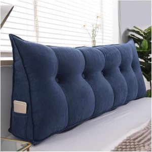 Almohadas de cuña para cabecero + almohada de cuña para descansar y leer, cojín triangular súper suave, soporte de posicionamiento, almohadas largas Almohadas de cuña para cabecero + almohada de cuña para descansar y leer, cojín triangular súper suave, soporte de posicionamiento, almohadas largas