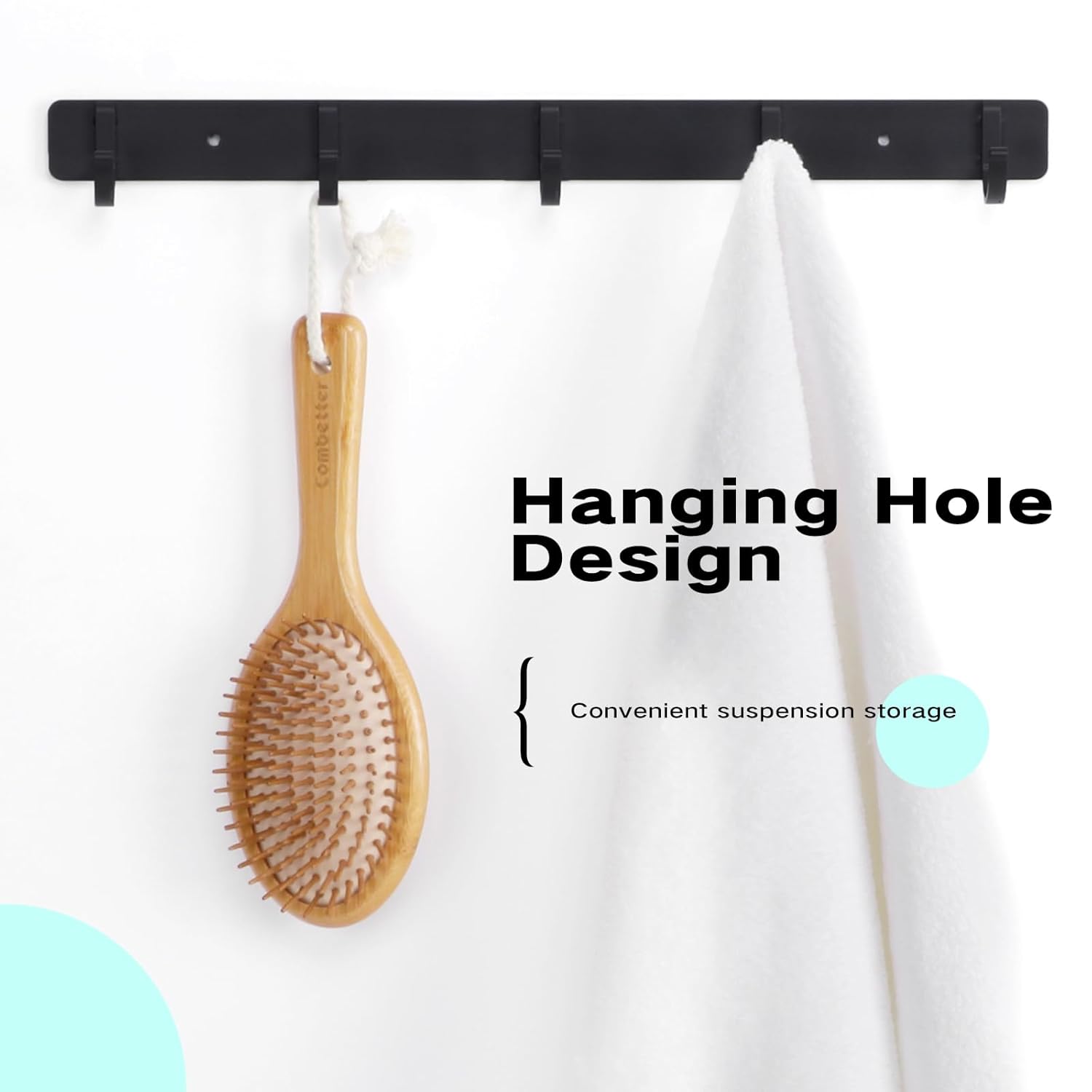 Cepillo de pelo de bambú, cepillo de paleta natural para suavizar y mejorar la textura del cabello, masaje calmante para mejorar la caspa, peine de
