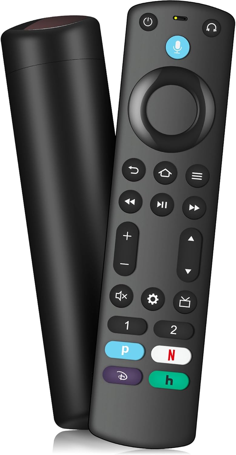 Control remoto de voz de repuesto para Fire-TV-StickTV Cube y compatible con todos los televisores inteligentes InsigniaToshibaPioneer AMZ Fires