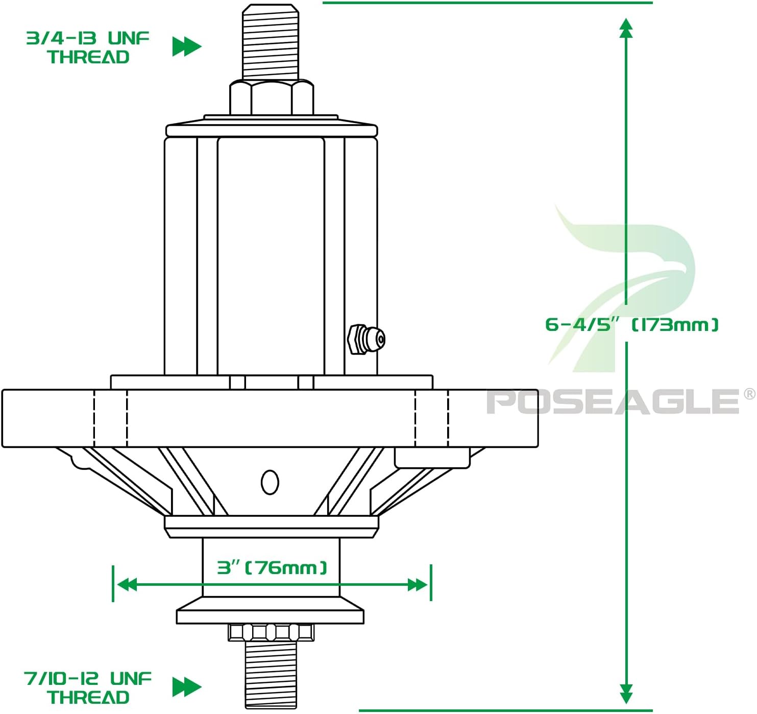 AM136733 – Conjunto de husillo para John Deere AM143469, AM143469 John Deere AM137097, John Deere Z225 husillo para John Deere X300 X300R X304 X310