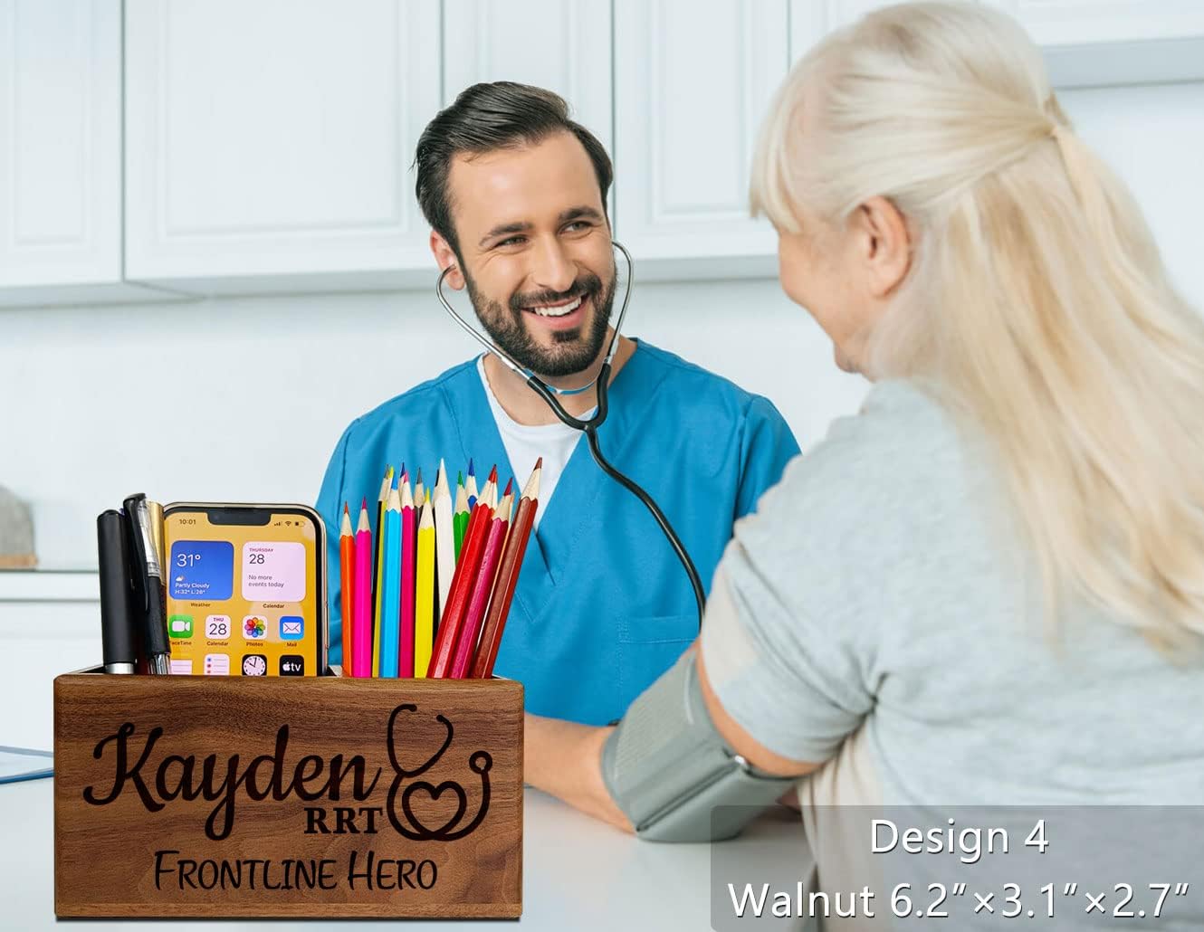 Regalos personalizados para enfermeras, soporte para bolígrafo con nombre personalizado para enfermera, estudiante de enfermería, regalos de