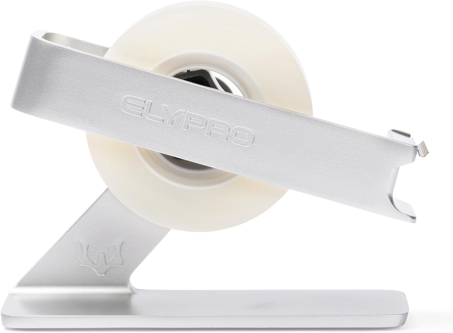 ELYPRO Dispensador de cinta moderna para escritorio de oficina, diseño elegante y minimalista, hecho meta pesado, ahorra espacio, perfecto para uso