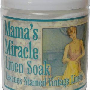 Mama’s Miracle Remoje de lino (16 oz.) Removedor de manchas suave para ropa de cama vintage y antigua hace 25 galones Mama’s Miracle Remoje de lino (16 oz.) Removedor de manchas suave para ropa de cama vintage y antigua hace 25 galones