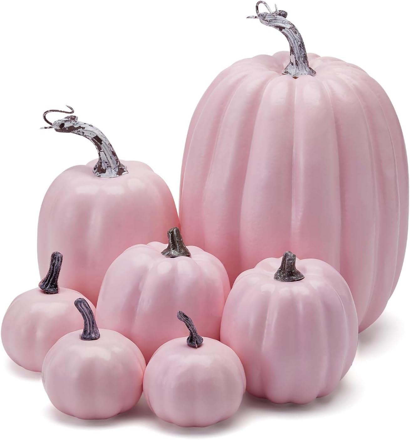 7 calabazas artificiales de Halloween, modelo de calabaza de espuma falsa, decoración de otoño y cosecha, decoración para el hogar, fiesta, día de