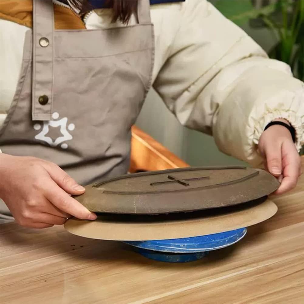 BENECREAT Pottery Tools – Molde formador de placa de cerámica, riel redondo concéntrico geométrico de 10 x 0.6 pulgadas para corte de cerámica e