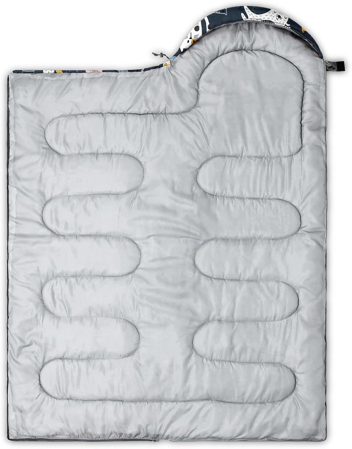 BailiPromise Saco de dormir para camping, 3 estaciones, clima cálido y fresco, ligero, saco de dormir impermeable para adultos y niños, viajes y al
