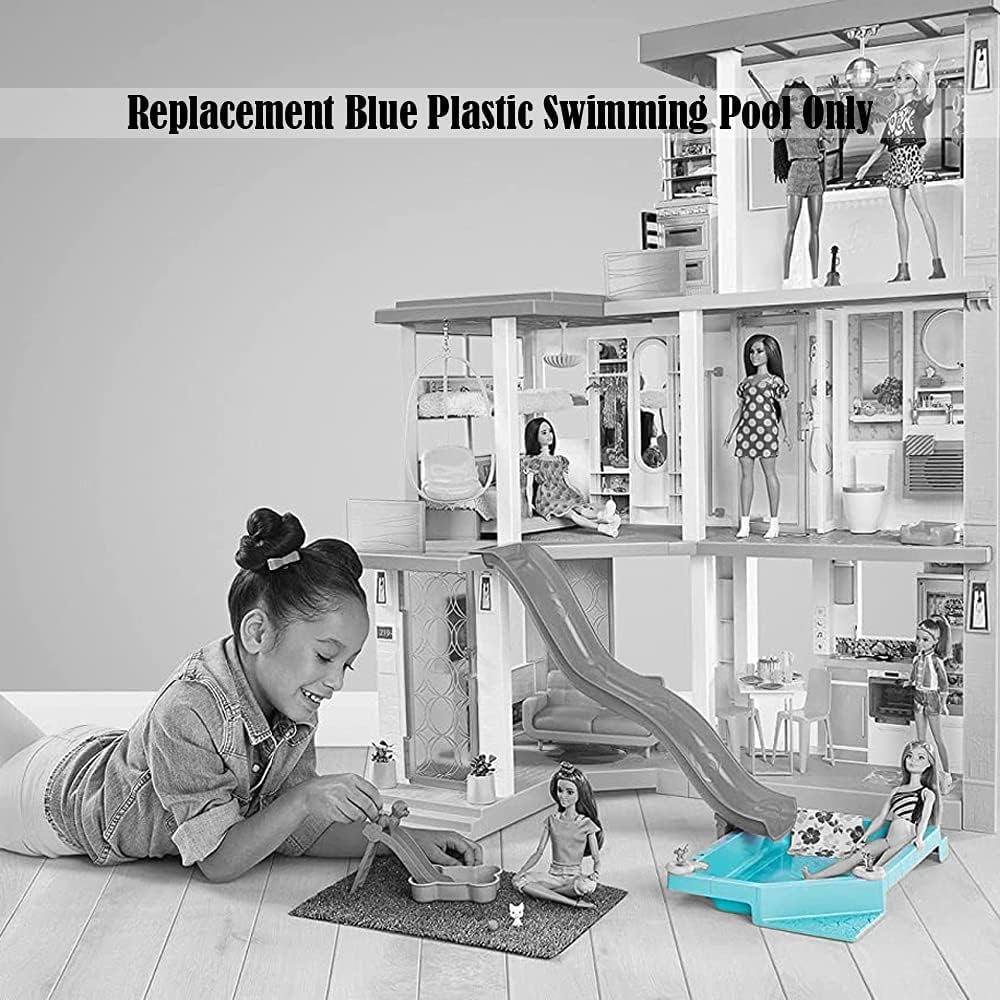 Pieza de repuesto para Barbie Dreamhouse Playset – GRG93  Reemplazo de piscina de plástico azul