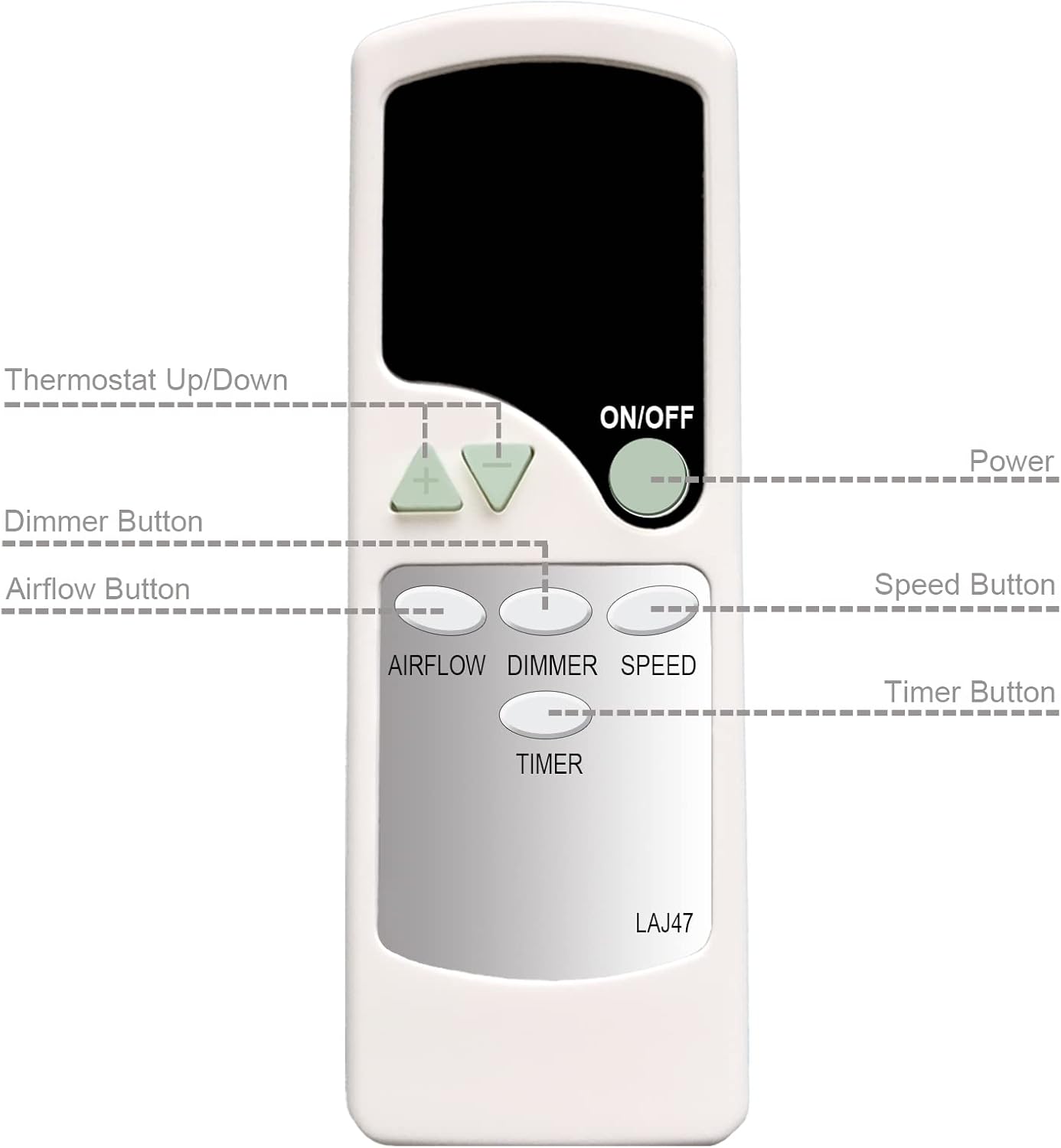 Mando a distancia de repuesto para ventilador de ventana doble Lasko 2033858 W09550