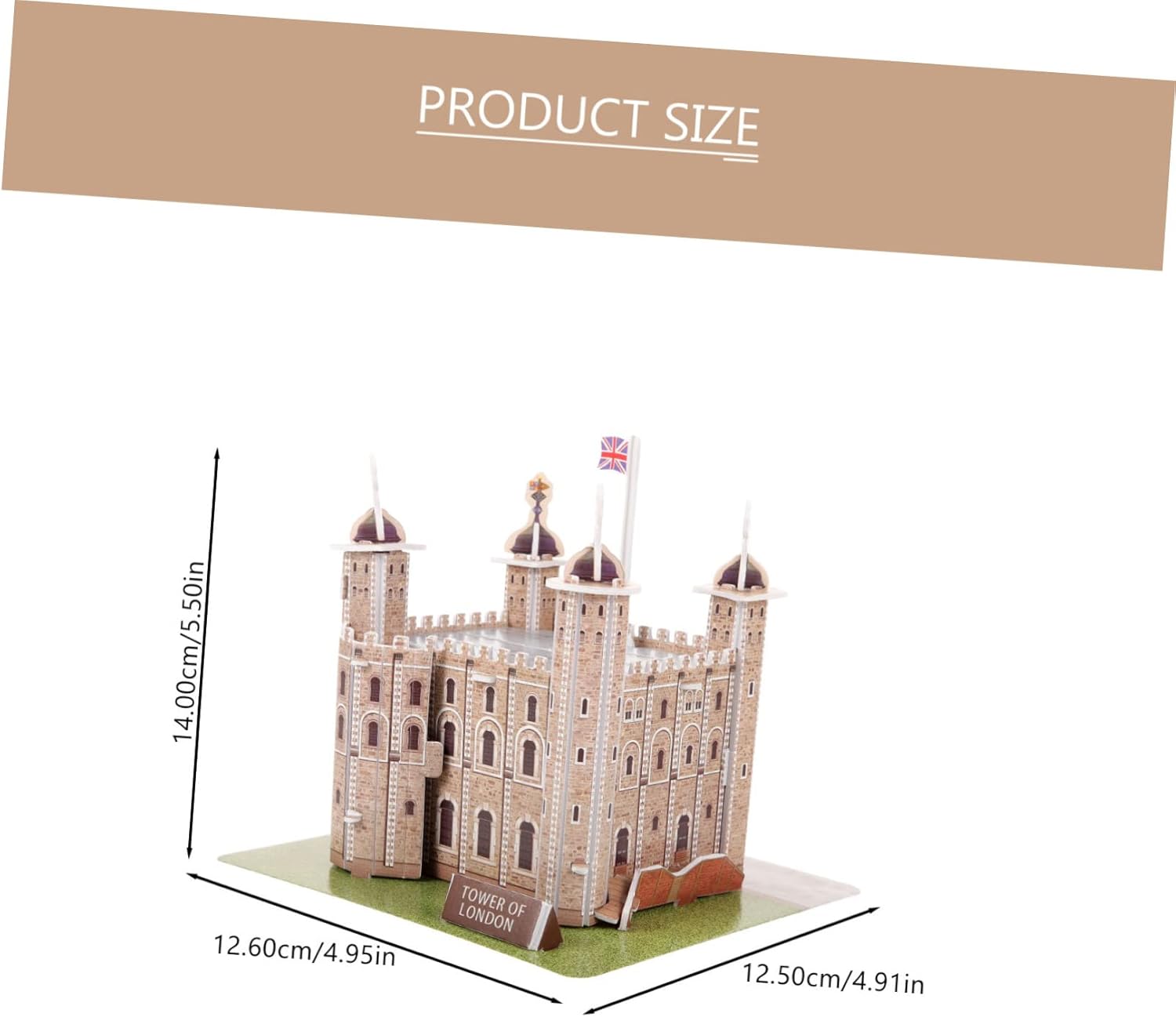 ibasenice 1 juego de rompecabezas de la torre de Londres rompecabezas educativos 3D para rompecabezas de papel, rompecabezas arquitectónico, kits de
