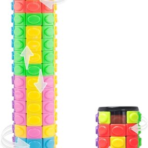 R.Y.TOYS Juguete para ansiedad, rompecabezas de cubo mágico, rompecabezas de cerebro para adultos, juego de mano inquieto de lógica giratoria y R.Y.TOYS Juguete para ansiedad, rompecabezas de cubo mágico, rompecabezas de cerebro para adultos, juego de mano inquieto de lógica giratoria y