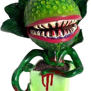 BinaryABC Figura de planta de piraña de terror de Halloween, estatua de jardín de flores, figuras de plantas caníbales, accesorios aterradores de BinaryABC Figura de planta de piraña de terror de Halloween, estatua de jardín de flores, figuras de plantas caníbales, accesorios aterradores de