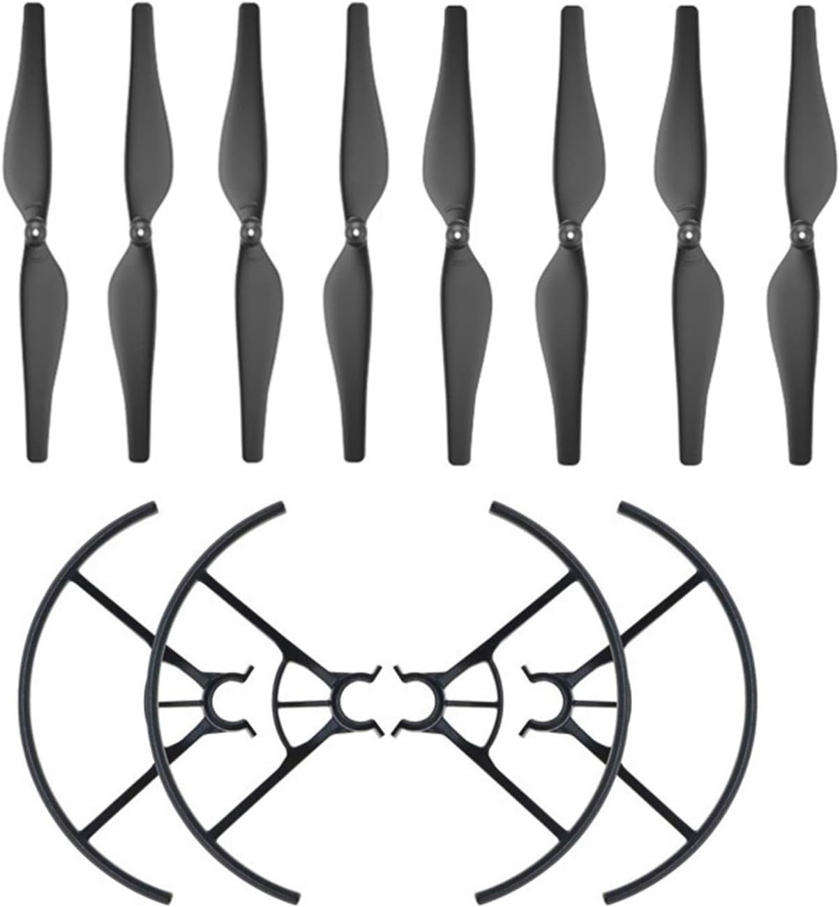 4 Pair Propeller Prop Blade + 2 Pair Propellers Protection Cover Guard RCFit for DJIFit for Tello Drone Accessories Replacement Propeller