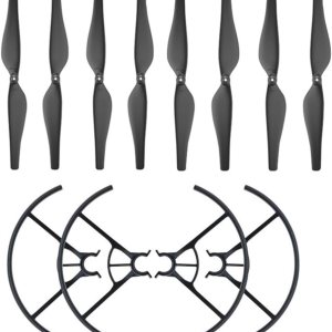 4 Pair Propeller Prop Blade + 2 Pair Propellers Protection Cover Guard RCFit for DJIFit for Tello Drone Accessories Replacement Propeller 4 Pair Propeller Prop Blade + 2 Pair Propellers Protection Cover Guard RCFit for DJIFit for Tello Drone Accessories Replacement Propeller