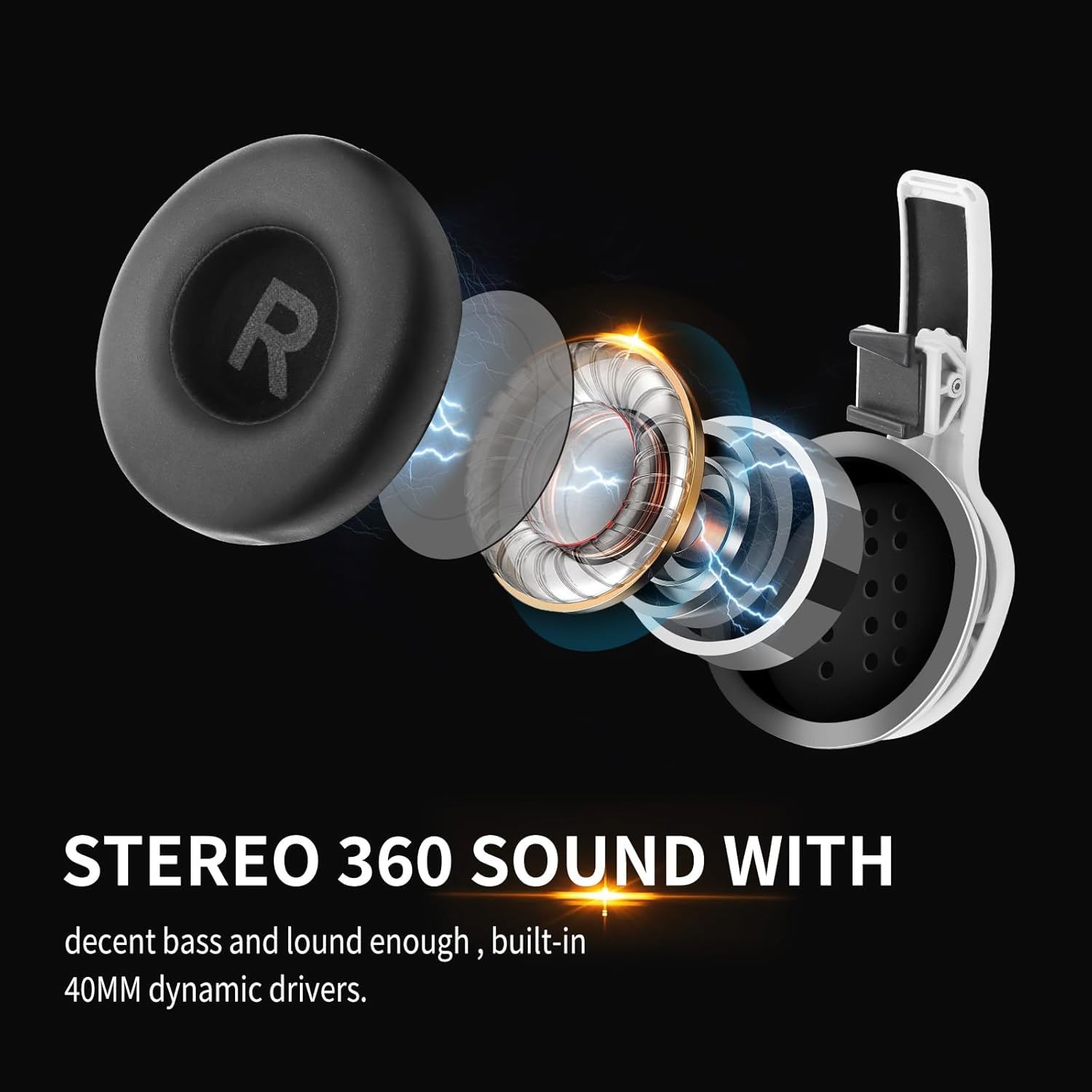 PH2 – Auriculares estéreo VR para PS VR 2, diseño de clip, fácil de instalar y quitar, se ve ordenado con el enrutador de cable, más cómodos que los