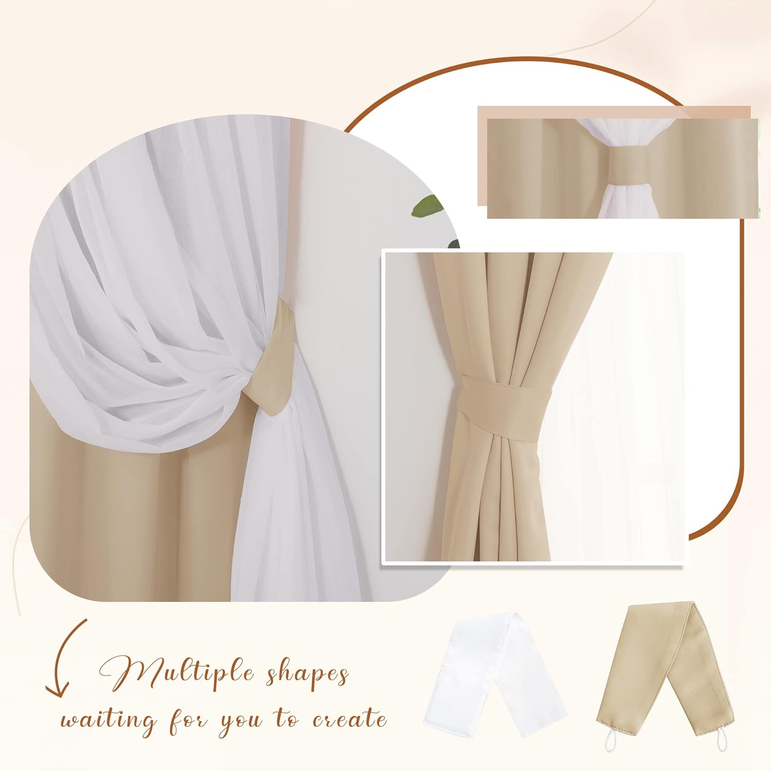 PONY DANCE Cortinas opacas con superposición transparente, mezcla y combina de doble capa, cortinas de oscurecimiento de habitación para dormitorio,