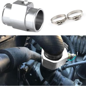 Tubo de junta de temperatura del agua, adaptador de sensor de temperatura del agua de aleación de aluminio para automóvil, 1.102-1.575 in, Tubo de junta de temperatura del agua, adaptador de sensor de temperatura del agua de aleación de aluminio para automóvil, 1.102-1.575 in,