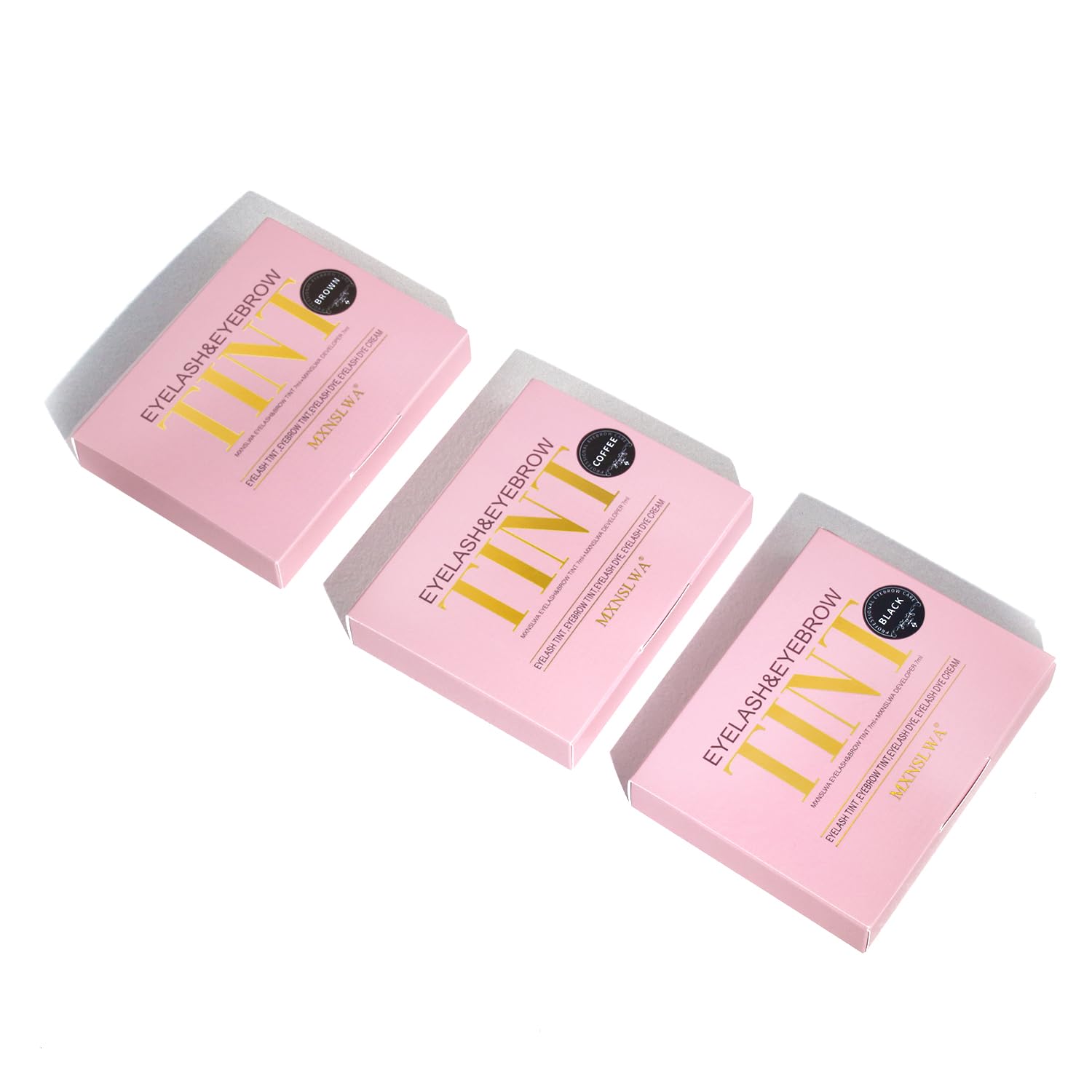 MXNSLWA Kit de pestañas y cejas 2 en 1, kit profesional de color para pestañas y cejas, duradero 6 semanas, teñido de cabello para uso doméstico en