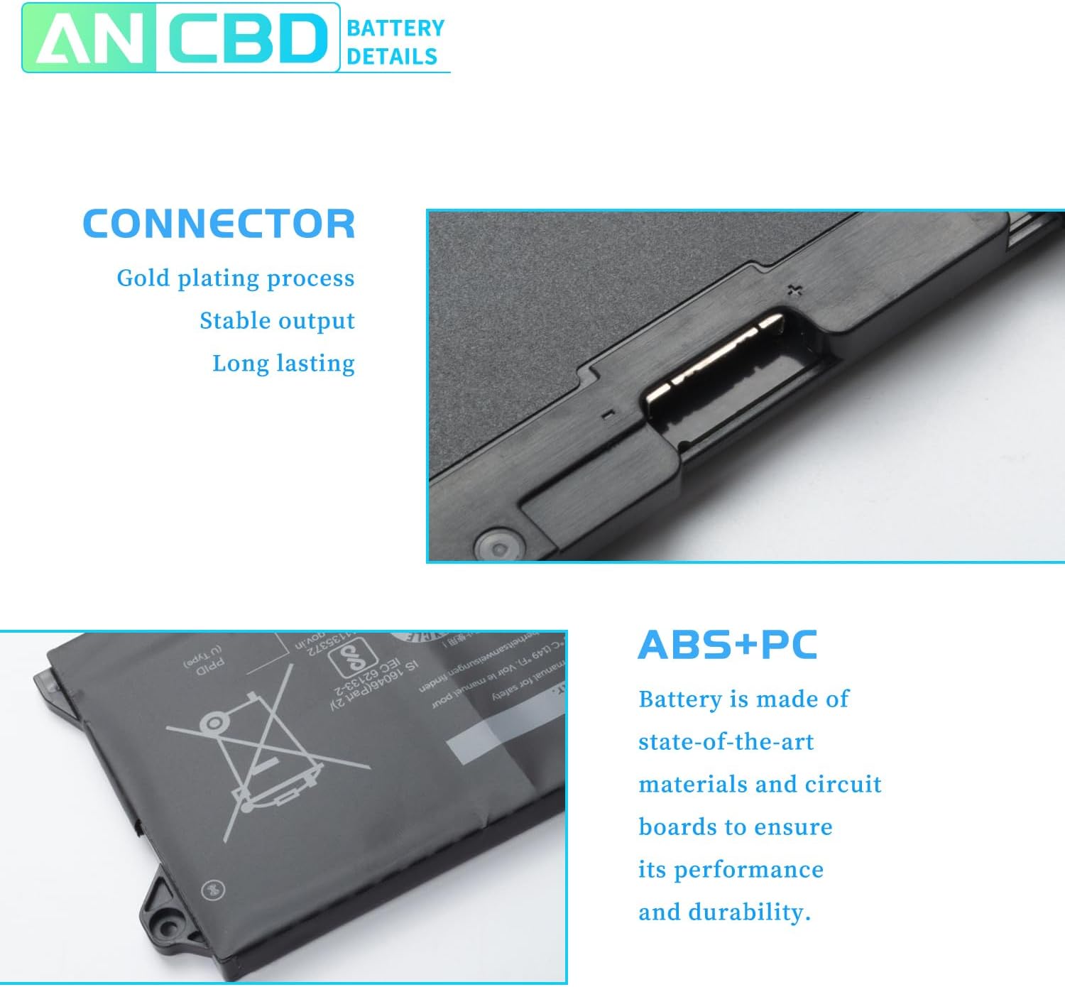 GRT01 – Batería de repuesto para laptop Dell 3561 3470 3571 Alienware m17 R5 AMD Latitude 5421 5431 5521 5531 Precisión 00P3TJ 0P3TJ 0R05P0 R05P0