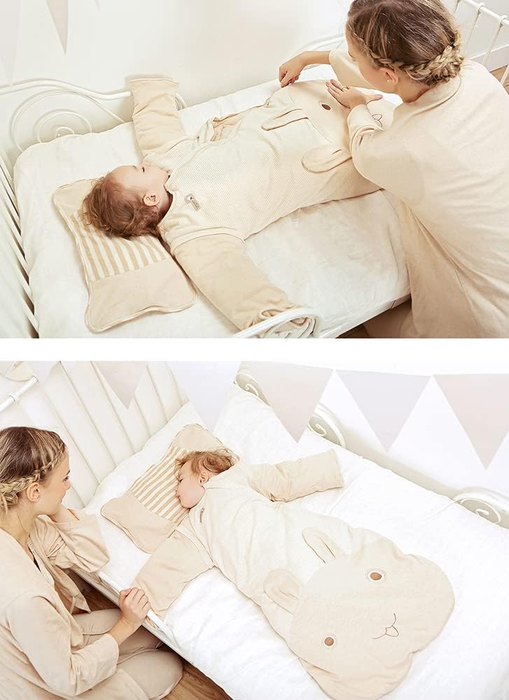 Saco de dormir con cremallera de 3 vías para bebé, niña, niño, unisex, saco de dormir para bebé, 100% algodón, TOG 2.5, manta portátil para bebé