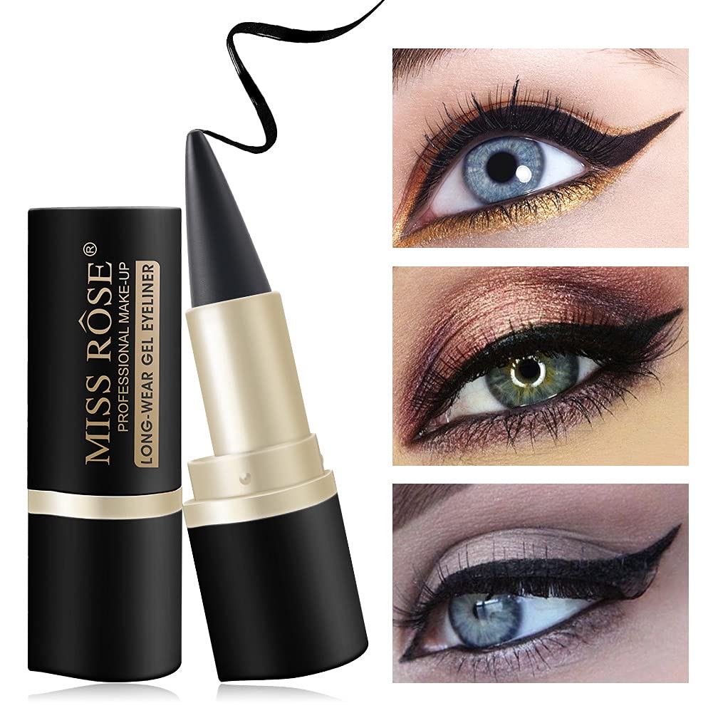 2PCS Profesional Preciso Árabe Aduanas Larga Desgaste Gel Negro Eyeliner Eye Liner Pen
