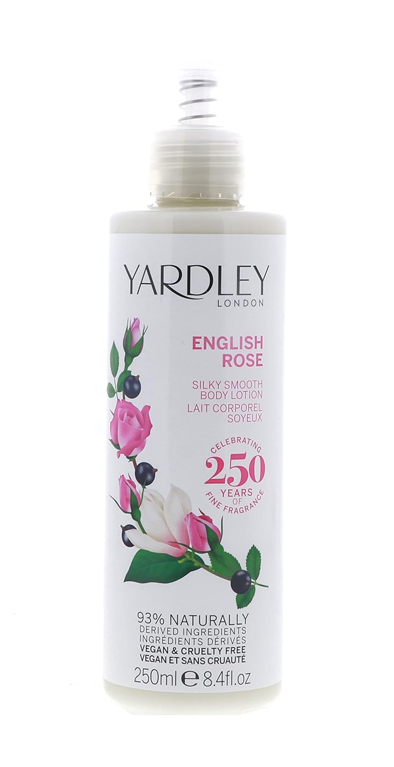 YARDLEY by Yardley – Loción corporal rosa inglesa de 8.4 onzas (nuevo embalaje) para mujer (paquete de 5)
