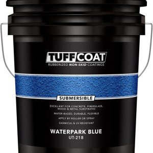 Tuff Coat UT-218 Waterpark Blue – 5 galones sumergible, a base de agua, revestimiento antideslizante de goma Tuff Coat UT-218 Waterpark Blue – 5 galones sumergible, a base de agua, revestimiento antideslizante de goma