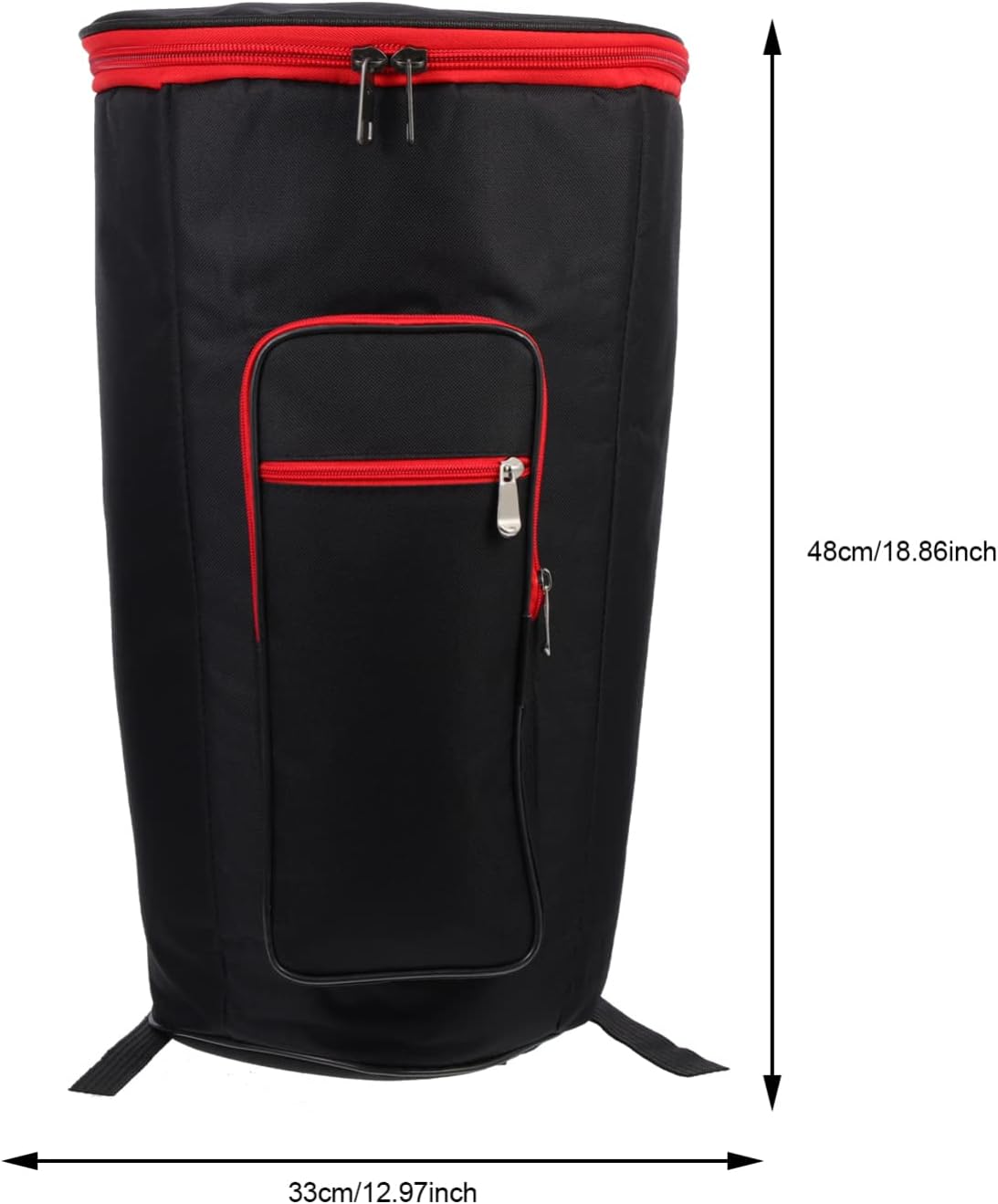 Djembe – Bolsa de batería de 12 pulgadas, mochila Djembe acolchada con correa para el hombro, bolsillos para accesorios, doble capa, funda de