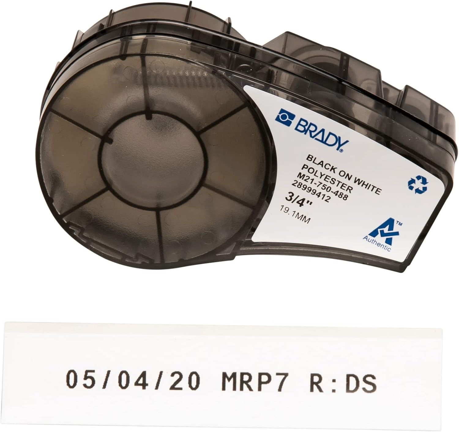 Brady Auténtica etiqueta de laboratorio resistente a disolventes (M21-750-488) para etiquetado de laboratorio, código de barras y placas de circuito