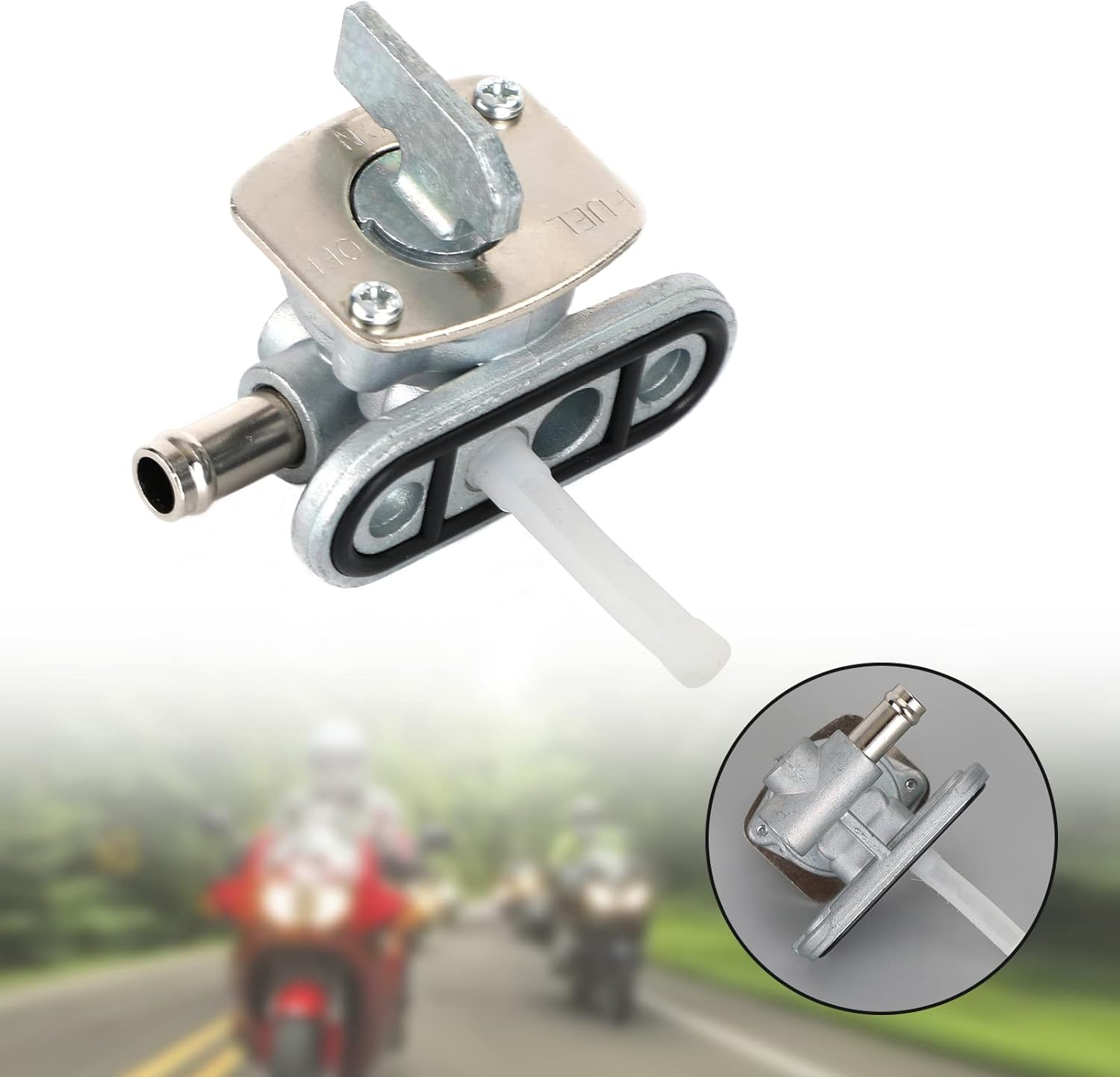 Frezon Válvula de válvula de depósito de gasolina para Yamaha FZ400 1997, TDM850 1999-2001, BT1100 Bulldog 2002-2006, YZ80 1994-1996, YZ490