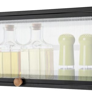 Gabinete de almacenamiento de pared para montaje en pared, armario de almacenamiento con puerta abatible translúcido para sala de estar, balcón y Gabinete de almacenamiento de pared para montaje en pared, armario de almacenamiento con puerta abatible translúcido para sala de estar, balcón y