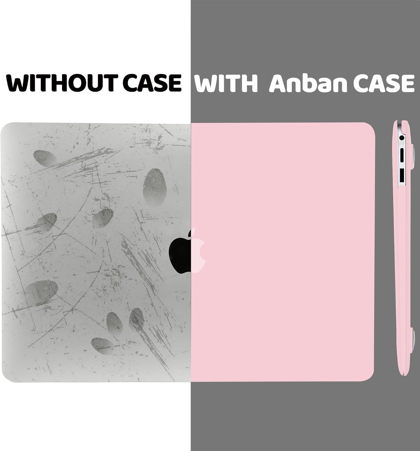 Anban Funda compatible con MacBook Pro de 13 pulgadas 2024 2023 M2, 2022-2016 M1 A2338 A2251 A2289 A2159 A1989 A1708 A1706, carcasa rígida de