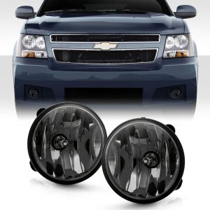 ACANII – Para Chevy Suburban Tahoe GMC Yukon Avalanche Acadia 2007-2014 lente ahumada, luces antiniebla, conjunto de par de lámparas ACANII – Para Chevy Suburban Tahoe GMC Yukon Avalanche Acadia 2007-2014 lente ahumada, luces antiniebla, conjunto de par de lámparas