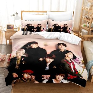 Kpop BTS – Juego de ropa de cama Galaxy Jimin SUGA V Rap J-Hope Jungkook, juego de funda de edredón para adolescentes y niñas, Bangtan, tamaño King, Kpop BTS – Juego de ropa de cama Galaxy Jimin SUGA V Rap J-Hope Jungkook, juego de funda de edredón para adolescentes y niñas, Bangtan, tamaño King,