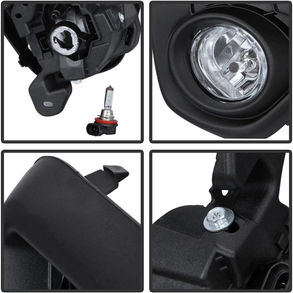 ACANII – Para 2013-2016 Mazda CX-5 CX5 Parachoques Luces antiniebla Lámpara de conducción wConjunto de interruptor lado del conductor y del pasajero