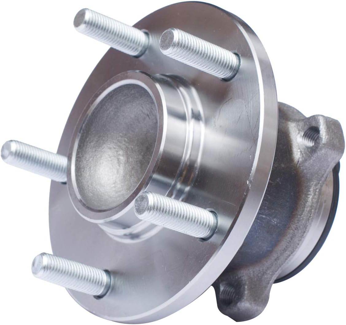 512347 Cojinete de rueda trasera y conjunto de cubo compatible 2004-2013 Mazda 3 2006-2015 Mazda 5 FWD 5 Lug WABS
