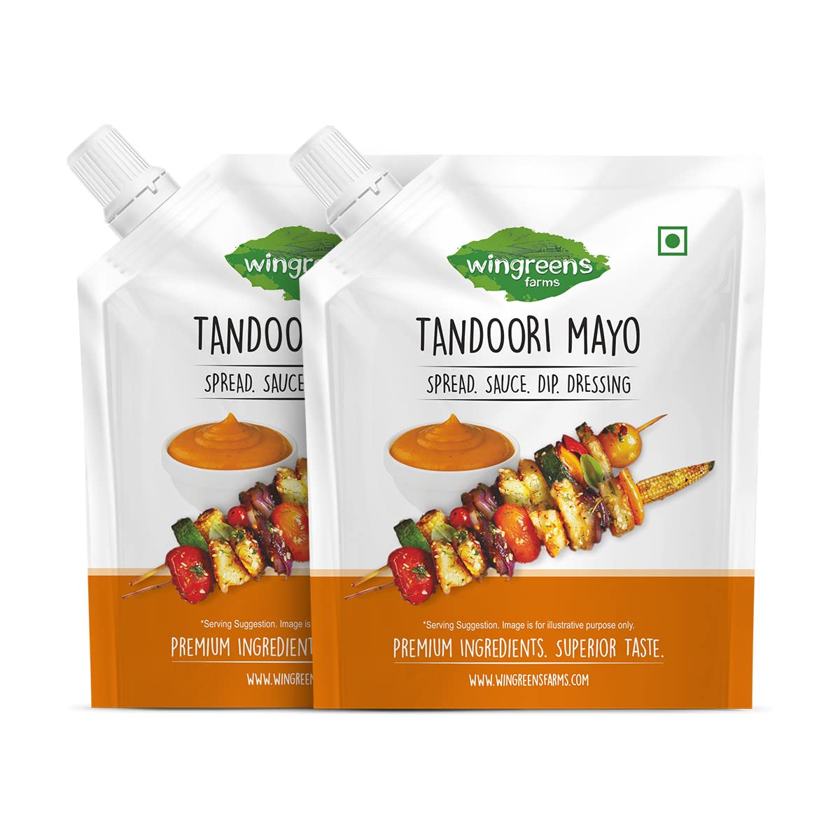 Wingreens Farms – Mayo Tandoori 200 gm – Paquete de 2