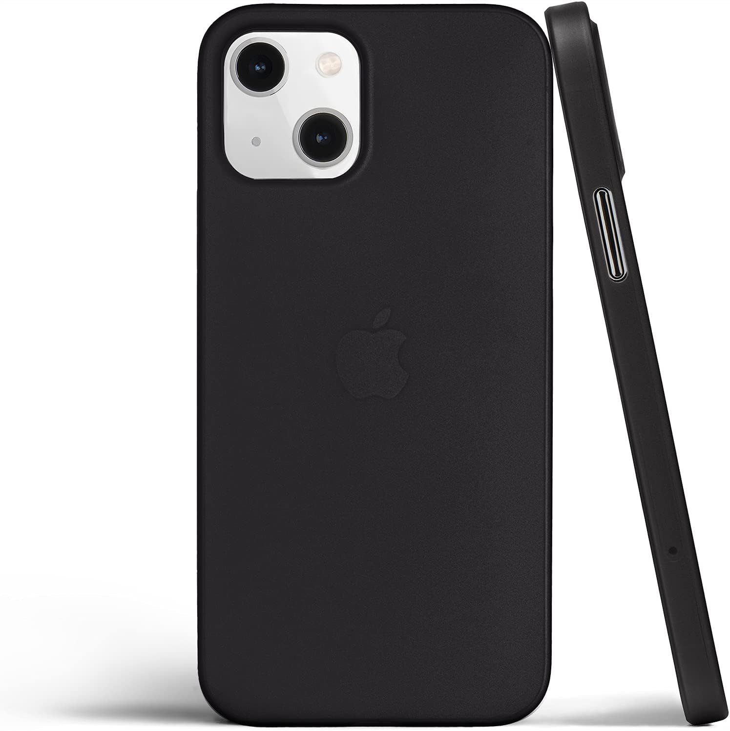totallee Funda delgada para iPhone 15 Plus, la más delgada, minimalista, para Apple iPhone 15 Plus (2023) (negro escarchado)
