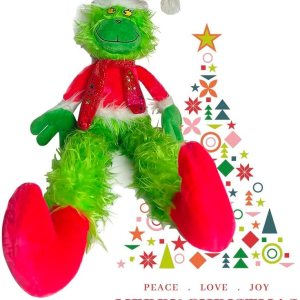 DONGYING Grinchmas (30 pulgadas) Decoración de Navidad Almohada de Navidad Muñeca de monstruo verde Muñeco de peluche adecuado para árbol de Navidad DONGYING Grinchmas (30 pulgadas) Decoración de Navidad Almohada de Navidad Muñeca de monstruo verde Muñeco de peluche adecuado para árbol de Navidad