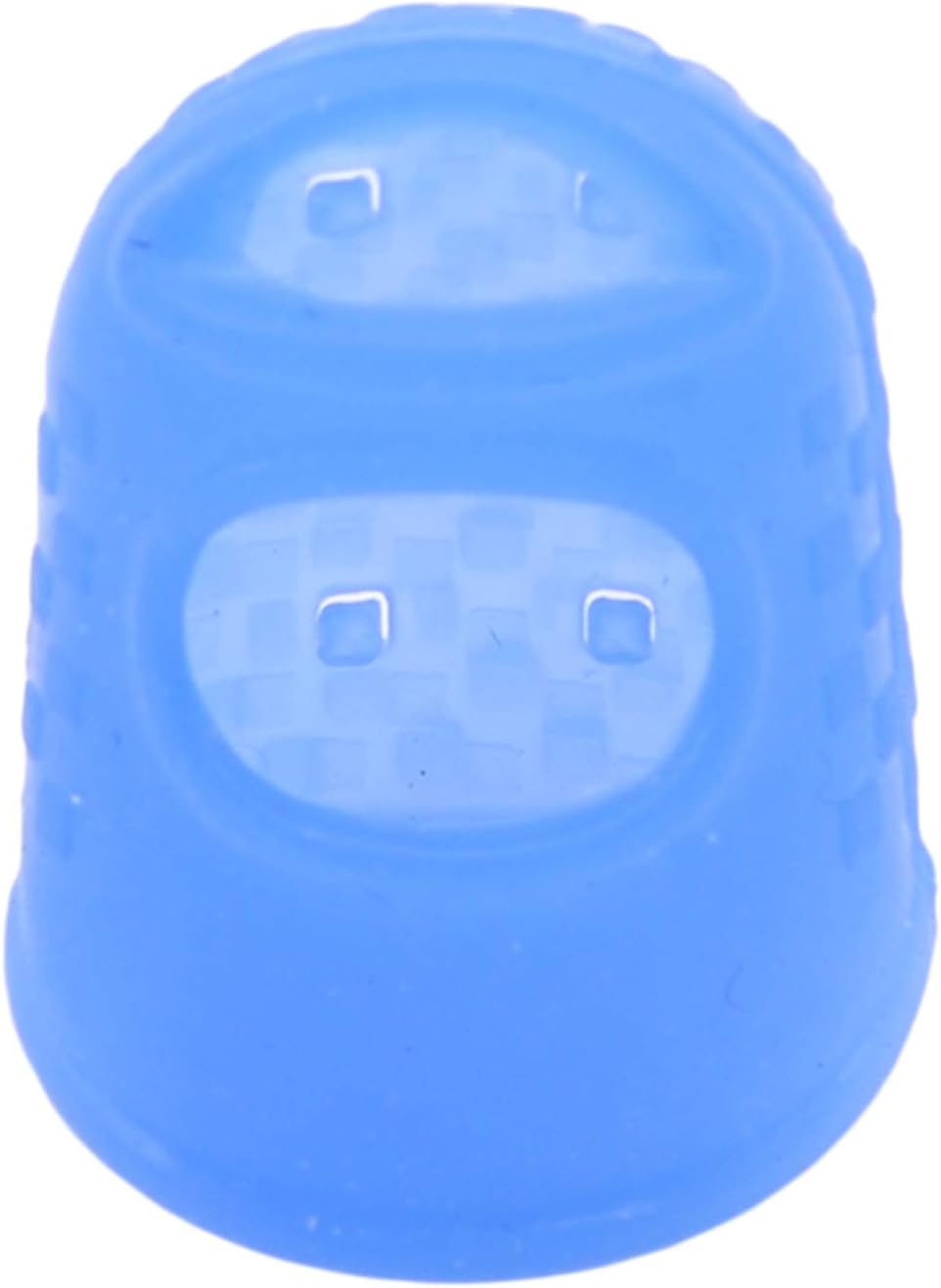 Hsakess – 5 protectores de dedos de guitarra, protectores de dedos de silicona para guitarra, transpirables, color azul oscuro