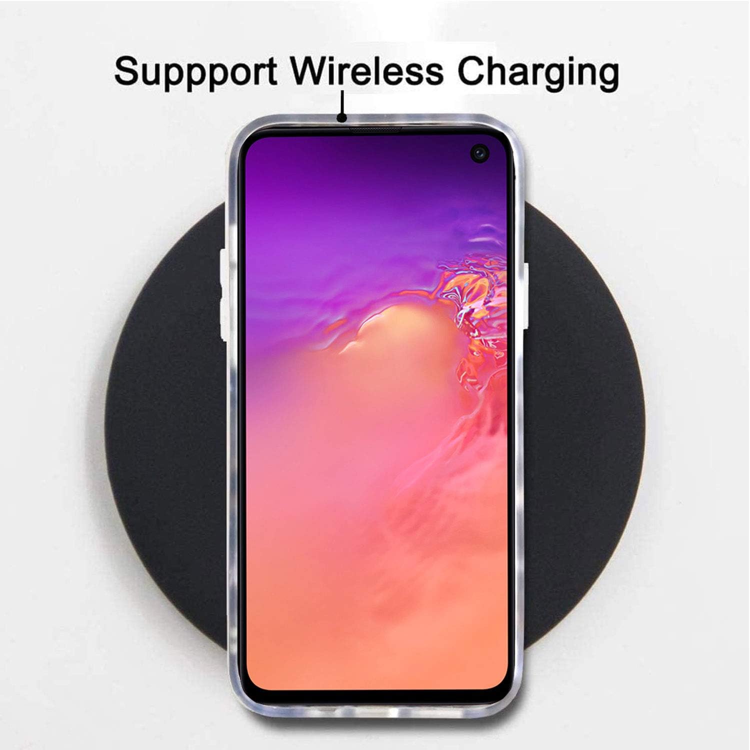 J.west Funda de leopardo para Galaxy S10 de 6.1 pulgadas, diseño de guepardo brillante de lujo para niñas y mujeres, diseño translúcido delgado de