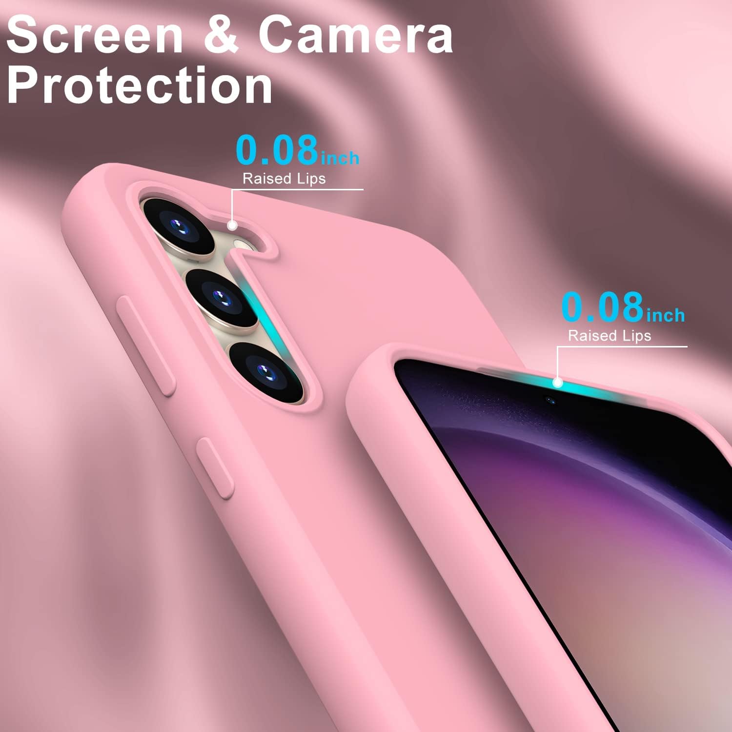 DEENAKIN Funda protectora de silicona para Samsung Galaxy S23 Ultra, suave y sedosa con forro de microfibra suave, funda protectora para Samsung
