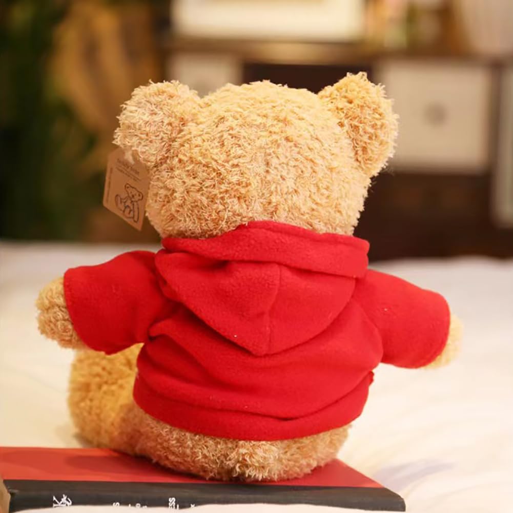 Oso de peluche, oso de peluche suave, regalos para niños pequeños en baby shower, día de San Valentín (azul, 12 pulgadas)