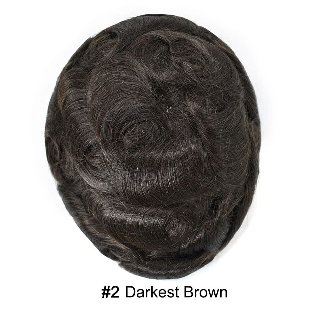 Tupé para hombres, cabello humano real, pieza de cabello para hombre, sistema de cabello de encaje suizo suave para hombres, sistema de reemplazo de