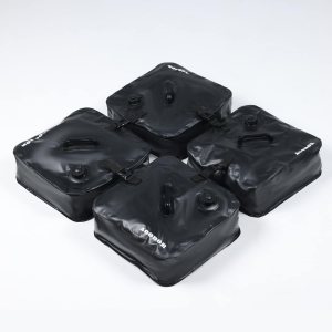 Aoodor Juego de 4 bolsas de peso para paraguas, relleno de agua, tela de PVC 250D duradera, conexión resistente, fácil de usar, color negro Aoodor Juego de 4 bolsas de peso para paraguas, relleno de agua, tela de PVC 250D duradera, conexión resistente, fácil de usar, color negro