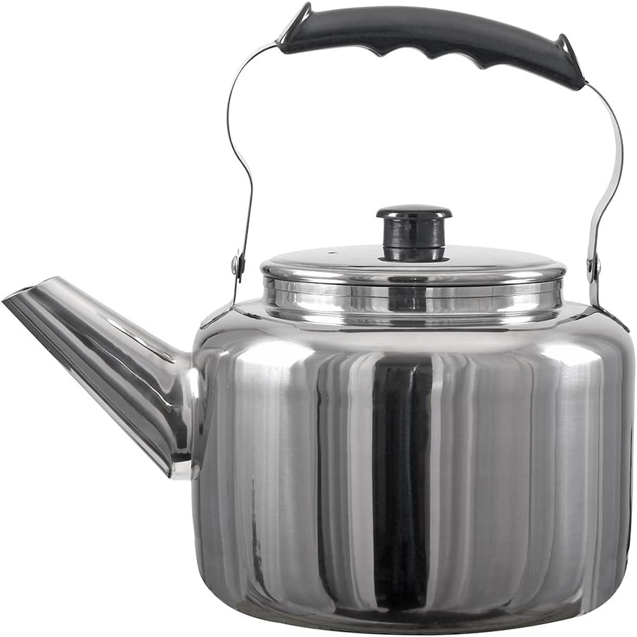 Lindy’s Hervidor de agua de acero inoxidable, 5-14 cuartos de galón, plata