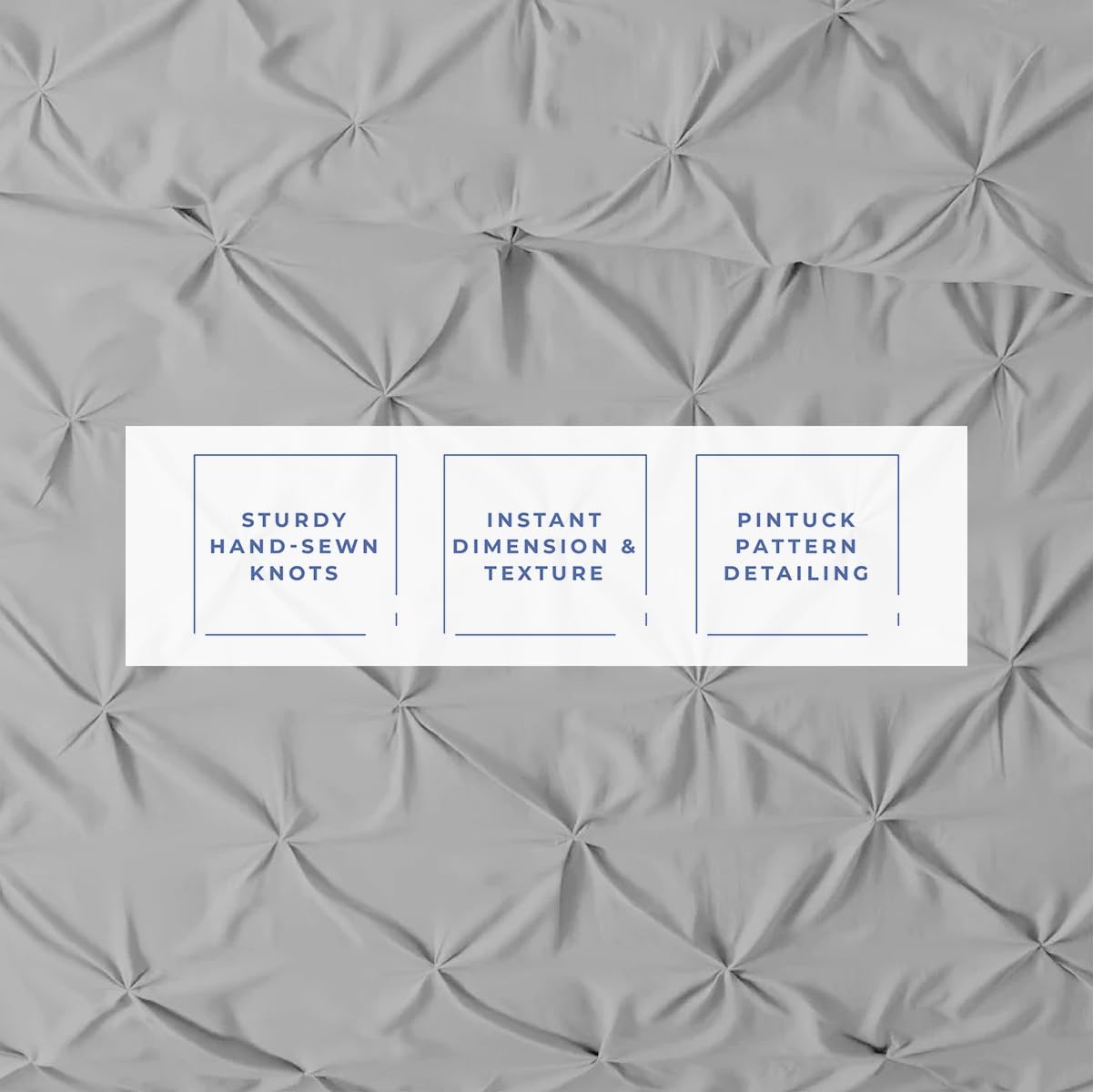 Kotton Culture – Juego de funda de duvet de 3 piezas, 100% algodón egipcio de 1000 hilos, con cierre de cremallera y lazos en las esquinas, diseño